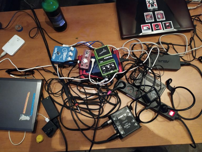 hardware, laptops and pedals